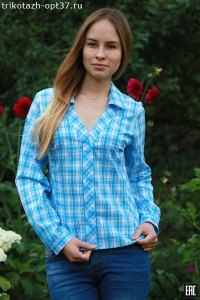 Рубашка в клетку женская, шотландка, модель 07, цена 350,00 - 16.jpg