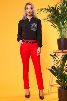 Молодежная одежда для ярких девушек Chicwear - black-leopard-blouse-full.jpg